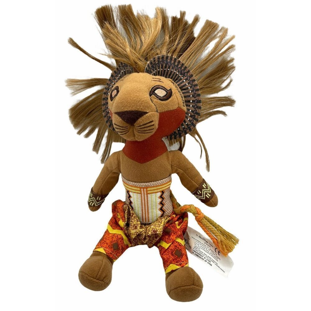 Walt Disney World The Lion King Broadway Musical Simba Animal Plush Stuffed Toy